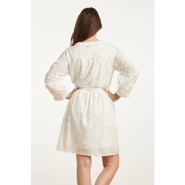 Smashed Lemon 25137 witte 3d bloemenjurk 25137-000-3XL large
