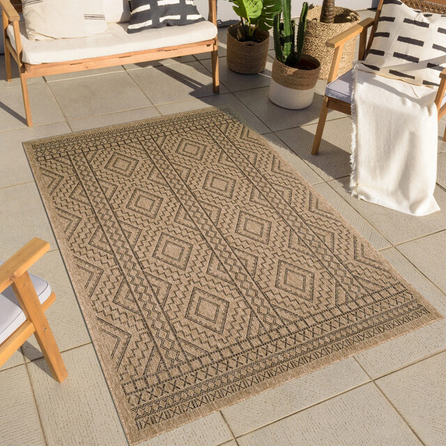 Muratap Relax stockholm laagpolig jute vloerkleed in en outdoor modern tapijt - 3174373 large