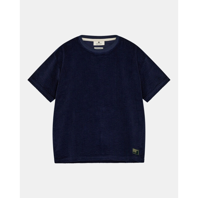 Anerkjendt 901979 kvillads corduroy s/s tee 3059 sky captain 901979 large