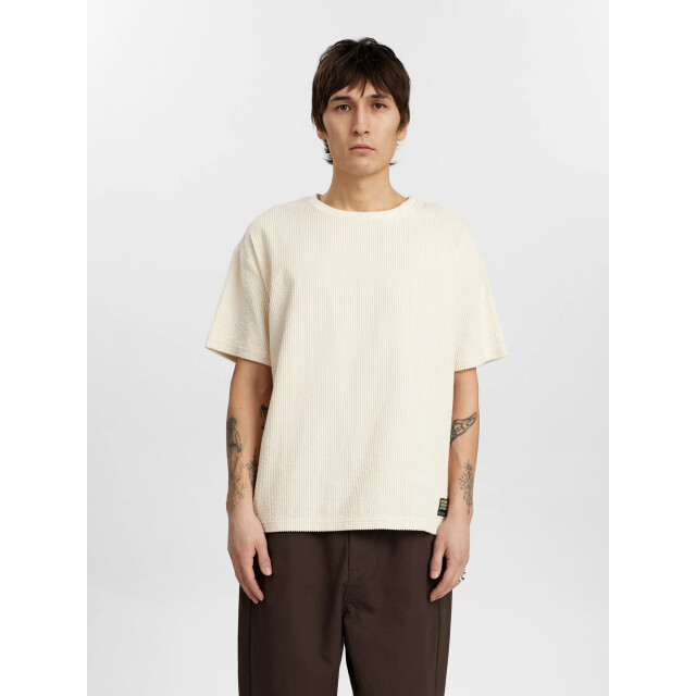 Anerkjendt 901979 akvillads corduroy s/s tee 9503 tofu 901979 large