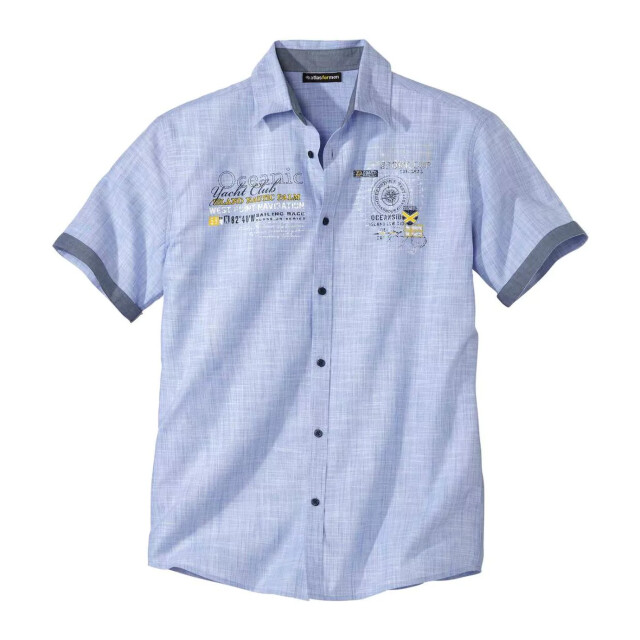 Atlas For Men Heren poplin overhemd UTAF192_blue large