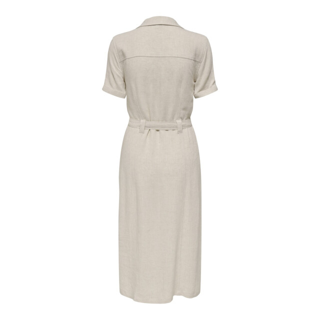 Only Onlsiesta ss linen bl shirt dress p zand 4429.04.0004 large