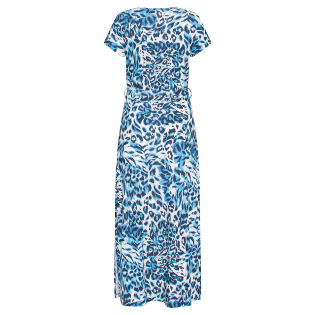 Smashed Lemon 24363 dames maxi te jurk met dieren print | white-light 24363-000-600 large