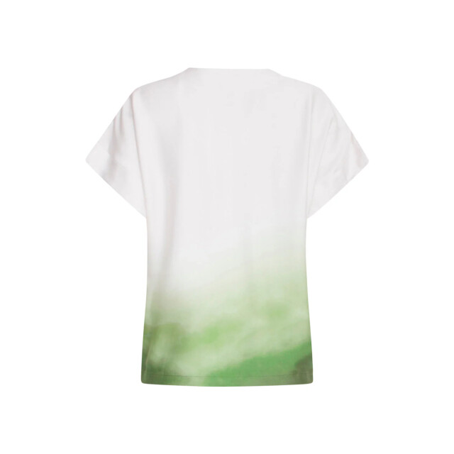 Smashed Lemon 25023 loose fit v-paneel top met ombre print | off 25023-010-500 large