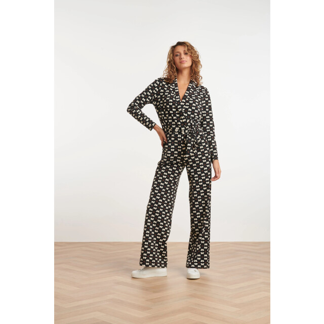 Smashed Lemon 24815 grafisch geprinte travel kwaliteit jumpsuit | 24815-999-720 large