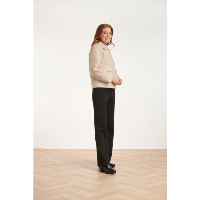 Smashed Lemon 24548 beige korte jas met grote zakken | 24548-720-4XL large