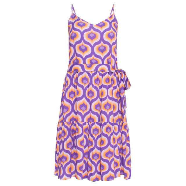 Smashed Lemon 24337 retro bedrukte spaghettiband jurk | 24337-380-998 large