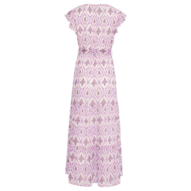 Smashed Lemon 24324 maxi wikkelstijl jurk met vrouwelijke aztekenprint 24324-000-380 large
