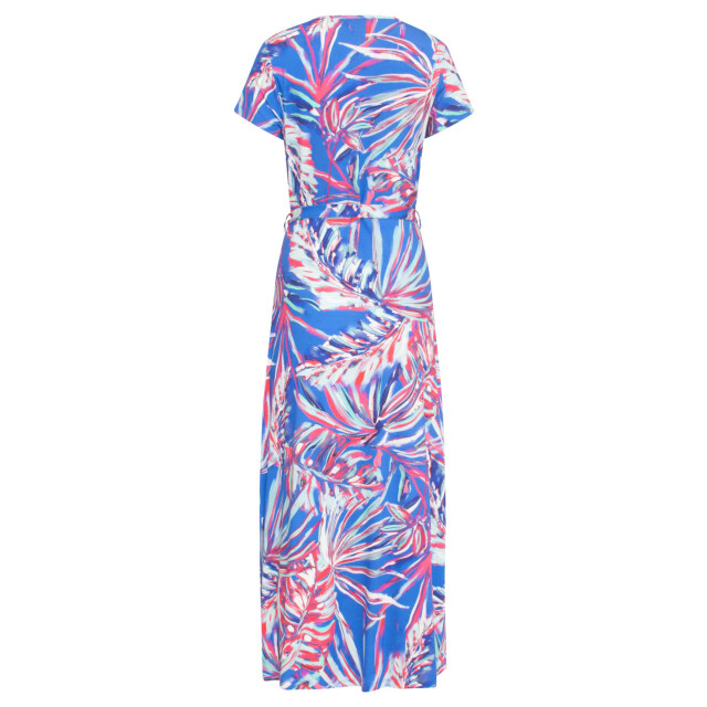 Smashed Lemon 24442 helder bladprint maxi zomerjurk | 24442-998-3XL large