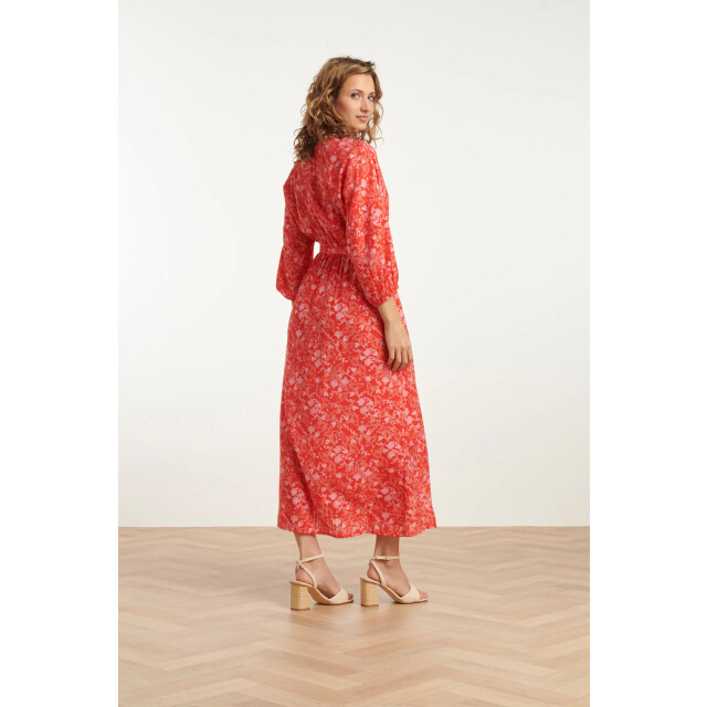 Smashed Lemon 25185 baby bloemenprint maxi jurk | 25185-450-998 large