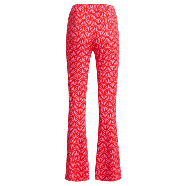 Smashed Lemon 25041 flared leggings met schelpenprint | 25041-450-420 large
