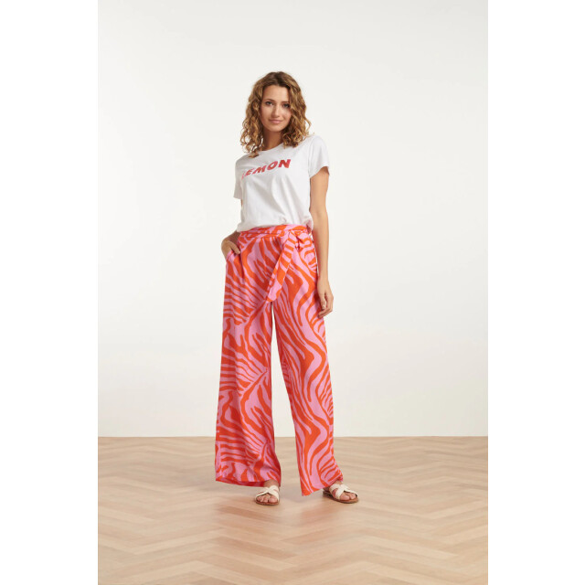 Smashed Lemon 25228 te katoenen t-shirt met geborduurd lemon print | 25228-000-998 large