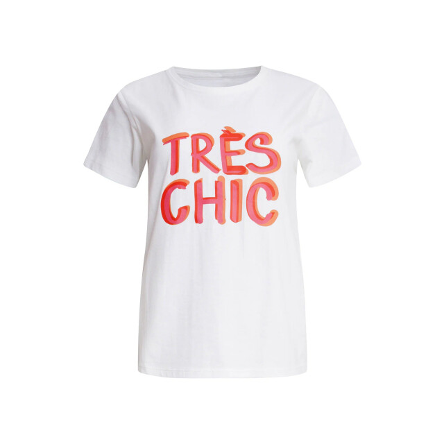 Smashed Lemon 25231 te katoenen t-shirt met tres chic opdrukperzik | 25231-000-998 large