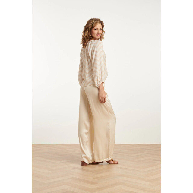 Smashed Lemon 25211 wijd satijnen broek | 8720331341192 large