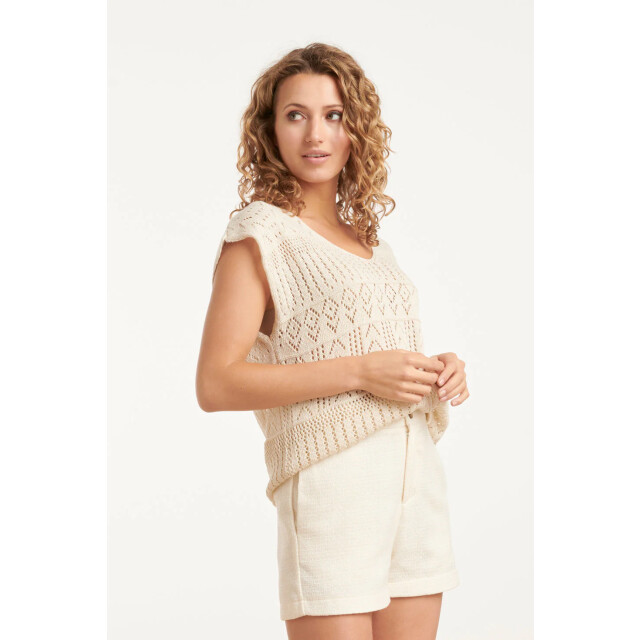 Smashed Lemon 25215 crochet top | 25215-010-S large