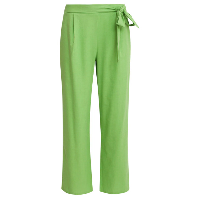 Smashed Lemon 25177 lime linnen broek | 25177-500-XS large