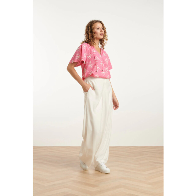 Smashed Lemon 25141 te rayon satin broek | 25141-010-S large