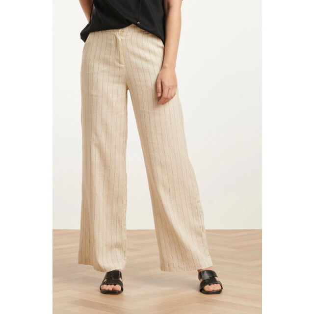 Smashed Lemon 25127 pinstriped linnen trousers | 8720331330035 large