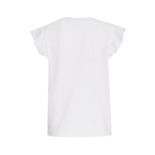 Smashed Lemon 24359 dames korte ruffle mouw te top | 24359-000-S large