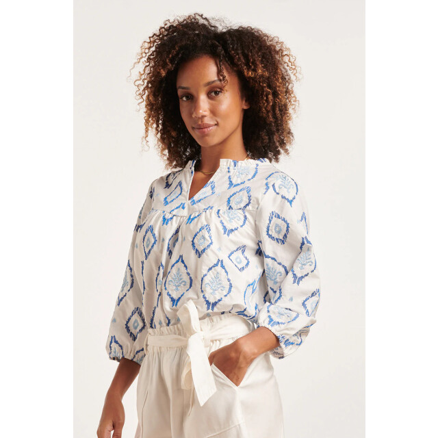 Smashed Lemon 24340 katoenen geborduurde fashion top | 24340-000-625 large