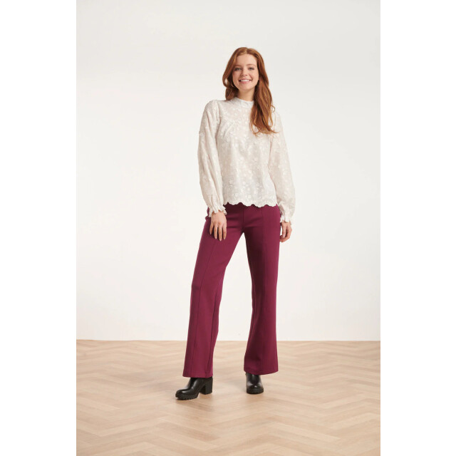 Smashed Lemon 24591 bloem textuur te blouse | 24591-000-XL large