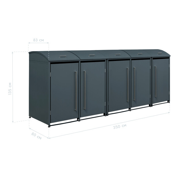 Westmann Moderna containerombouw afvalbak kliko ombouw 5 containers 3174480 large
