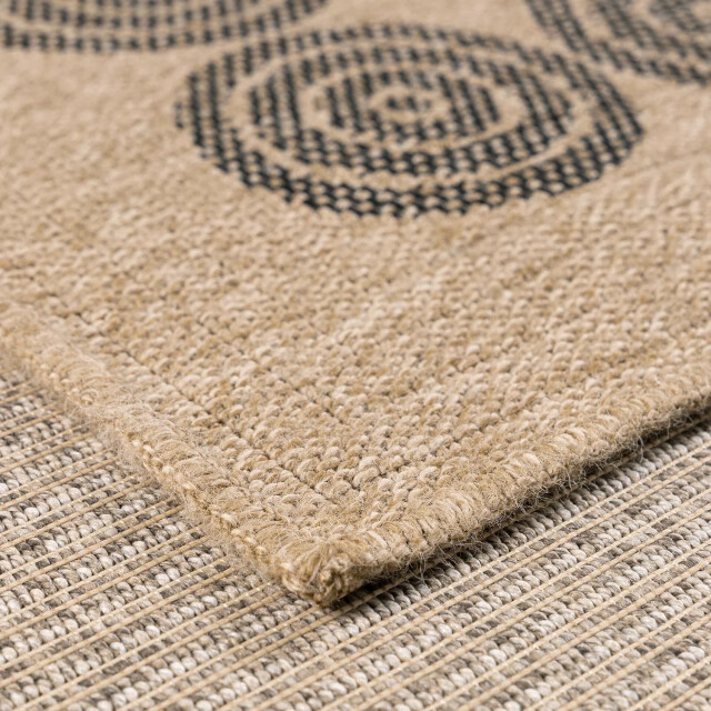 Muratap Relax amsterdam laagpolig jute rond buitenkleed in en outdoor modern 3174304 large
