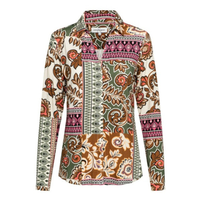 &Co Woman Blouse vayen paisley olive multi Vayen Paisley - Olive multi large