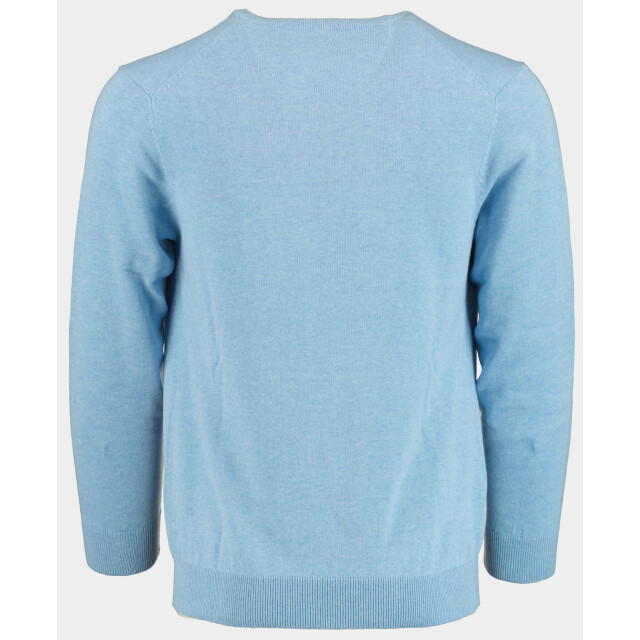 Bos Bright Blue Pullover cotton regular fit licht 518100cct-13/625 184803 large