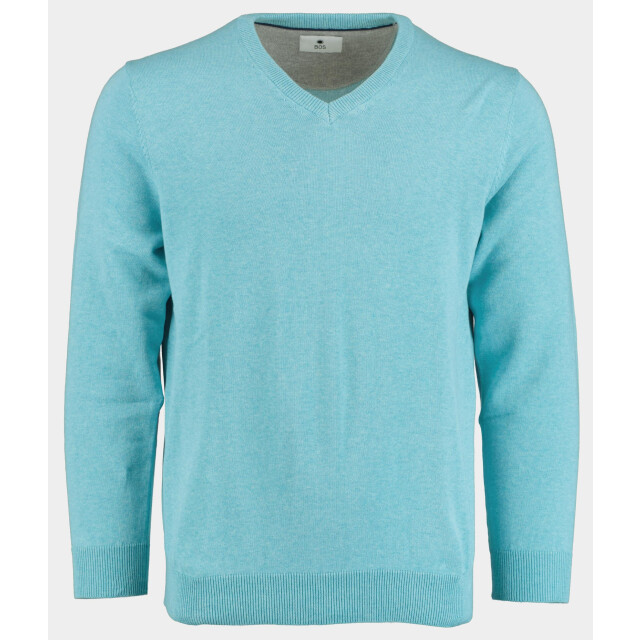 Bos Bright Blue Pullover cotton regular fit aqua 518100cct-13/965 184804 large