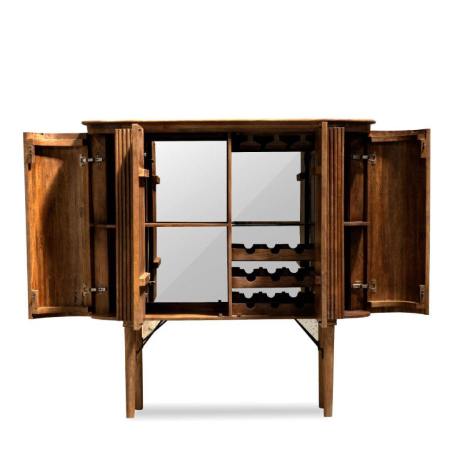 HSM Collection -bar cabinet tide 4 deur-140x45x150--mango 2936158 large