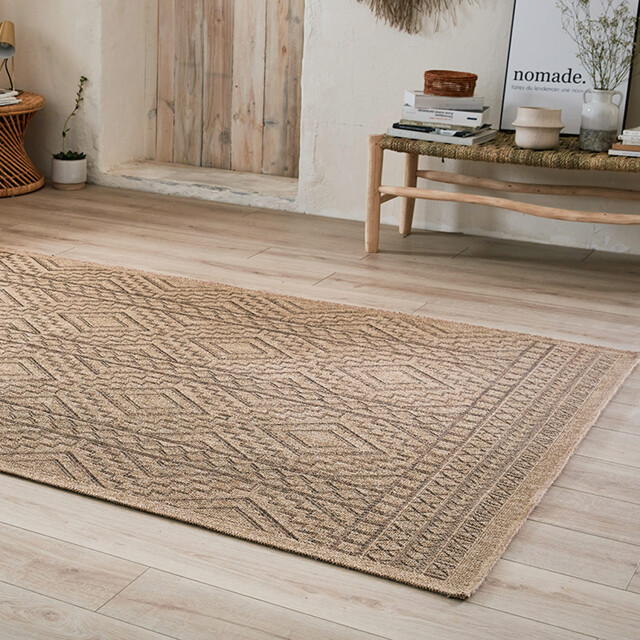 Muratap Relax stockholm laagpolig jute vloerkleed in en outdoor modern tapijt - 3174373 large