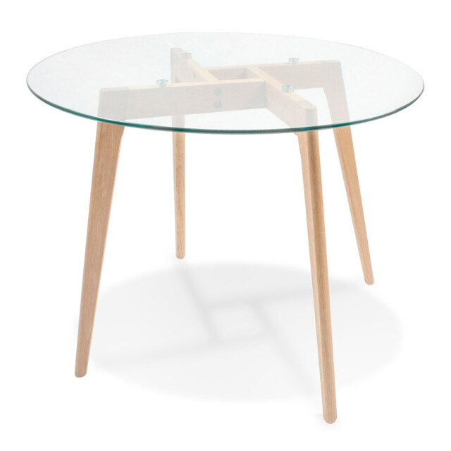 Alterego Kleine ronde eettafel angela 100x100x75 cm 3191558 large