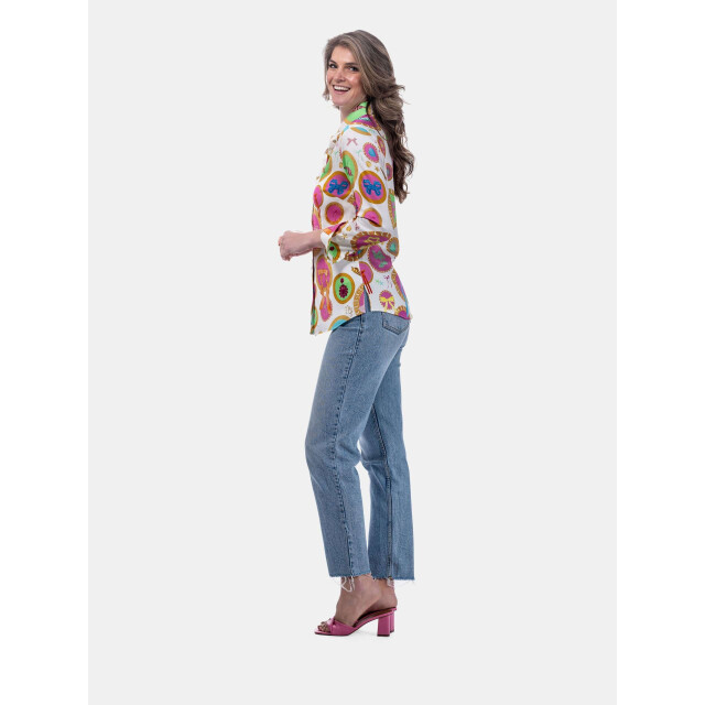 Mucho Gusto ® blouse francis bay barok cirkel print MUCHO GUSTO® Blouse Francis Bay Barok Cirkel Print large