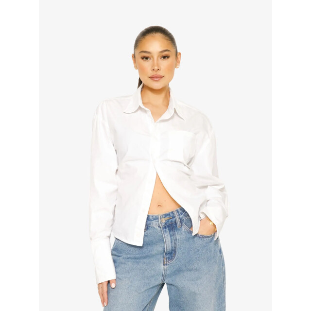 LA Sisters Dames blouse tie back TIE-BACK-BLOUSE large