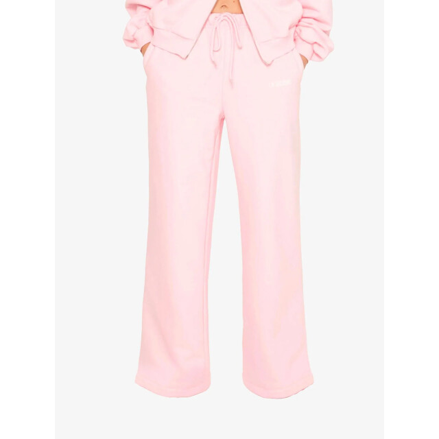 LA Sisters Dames joggingbroek essential straight leg pink ESSENTIAL-STRAIGHT-LEG-SWEATPANTS-PINK large