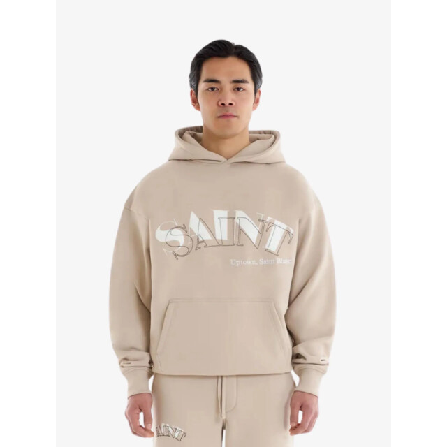Saint Blanc Top stitch hoodie feather grey TOP-STITCH-HOODIE-FEATHER-GREY large