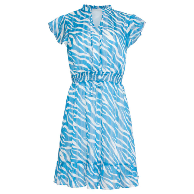 Smashed Lemon 24333 kort zomers jurkje met helder animal print | 24333-000-630 large