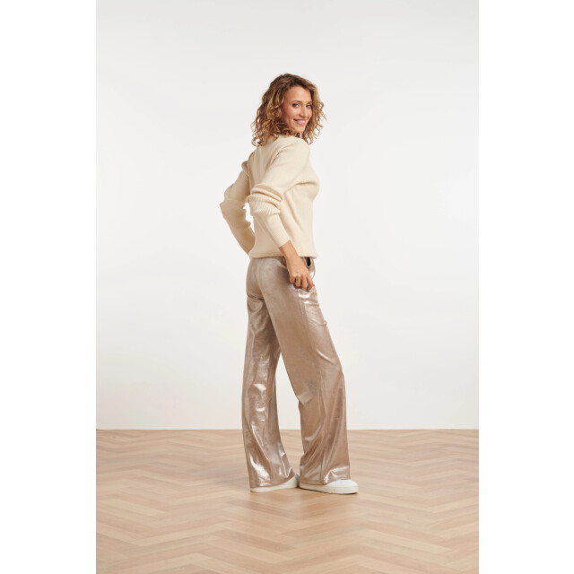 Smashed Lemon 24814 en coated suedine broek | 24814-020-XXL large