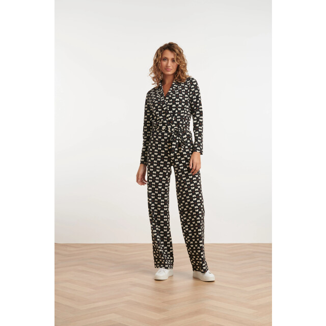 Smashed Lemon 24815 grafisch geprinte travel kwaliteit jumpsuit | 24815-999-720 large