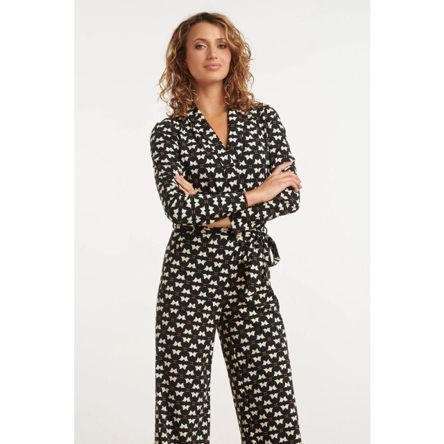 Smashed Lemon 24815 grafisch geprinte travel kwaliteit jumpsuit | 24815-999-720 large