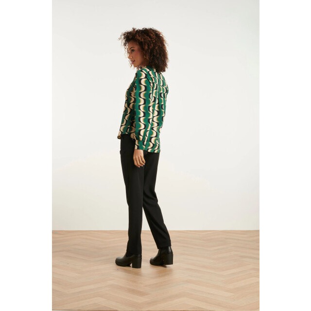 Smashed Lemon 24821 retro grafisch geprint travel kwaliteit blouse | 24821-998-XL large