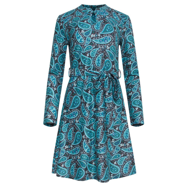 Smashed Lemon 24512 paisley bedrukte korte jurk | 24512-999-998 large