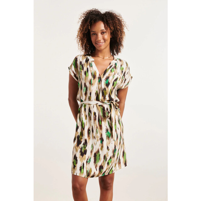 Smashed Lemon 24364 dames te jurk met dieren print | 24364-010-998 large