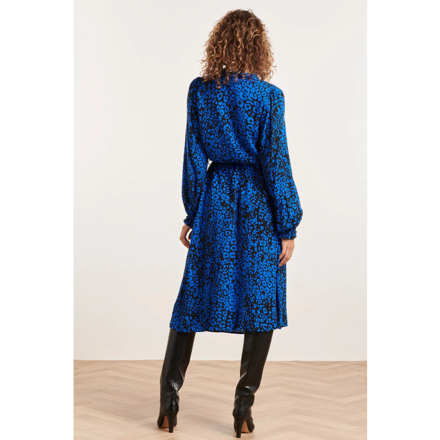 Smashed Lemon 23825 v-hals jurk met wijd uitlopende mouwen | 23825-999-650 large