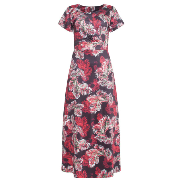 Smashed Lemon 24421 zomerjurk met bladprint stretchlicht aansluitend 24421-998-XXL large