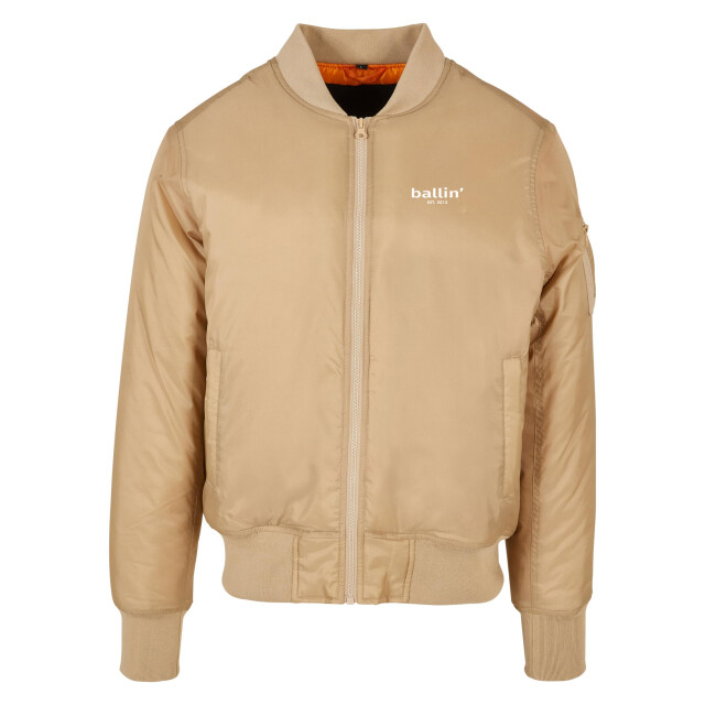 Ballin Est. 2013 Bomber jack BJ-H00051-BEI-S large