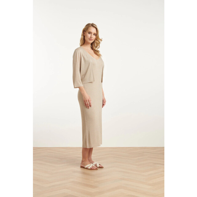 Smashed Lemon 25105 e lurex gebreide bolero | 25105-720-3XL large