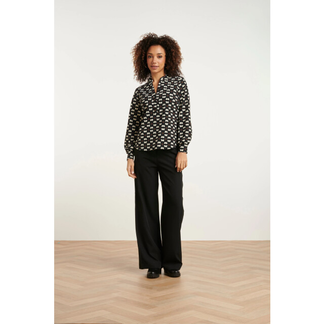 Smashed Lemon 24820 grafisch geprint travel kwaliteit blouse | 24820-999-720 large
