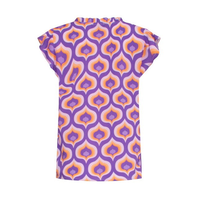 Smashed Lemon 24338 v-hals retro bedrukte top | 24338-380-998 large